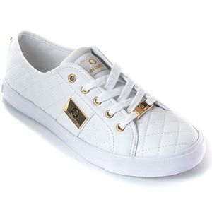 New G by Guess White Backer Lace-Up Sneakers